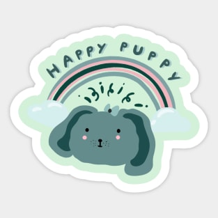 A happy puppy Sticker